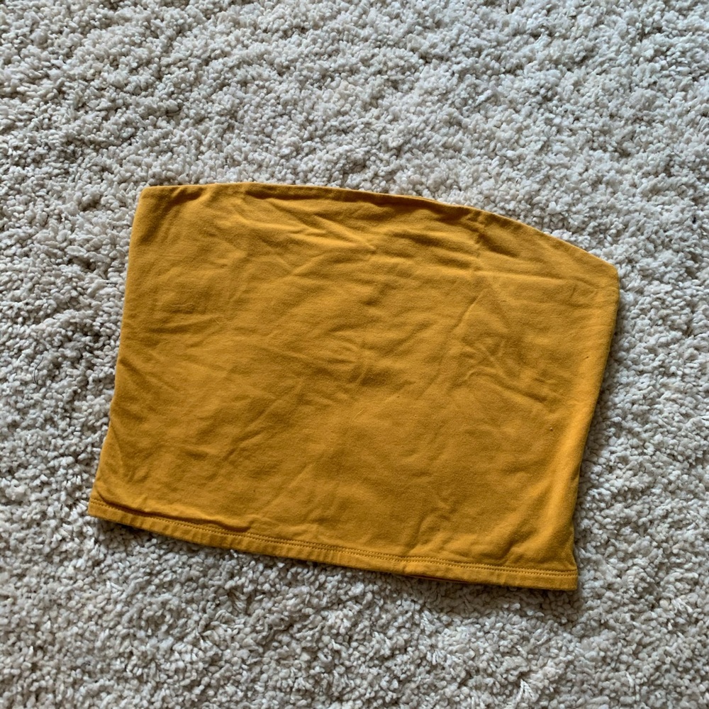 Mustard yellow tube top